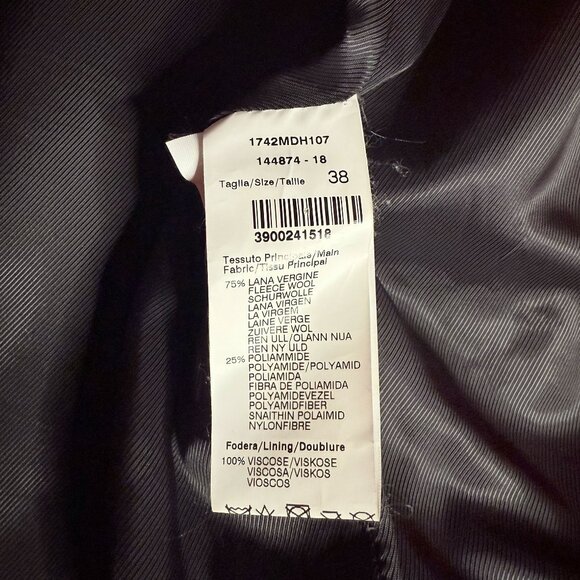 MSGM Red Wool Biker Jacket – Italian Designer Statement Coat – Size US Small - Picture 11 of 13